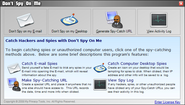 Screenshot of Don't Spy On Me