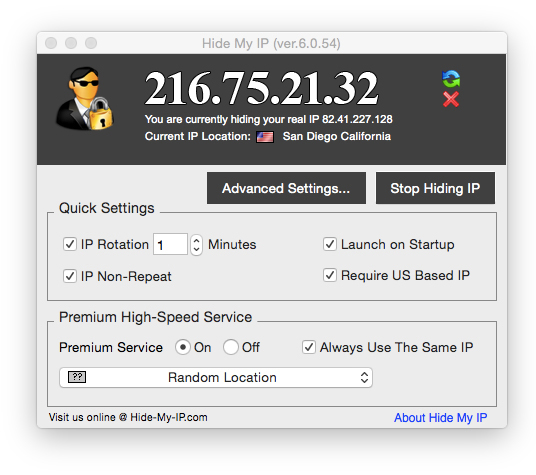 Hide My IP for Mac 6.1.16 full