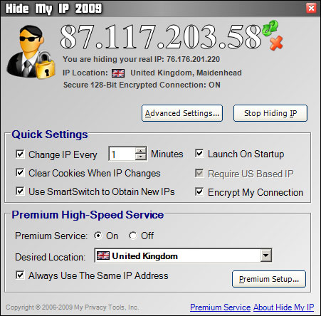Hide My IP 2009 4.2.4.17423 full