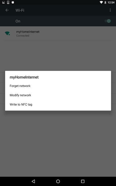 Modify Wi-Fi network