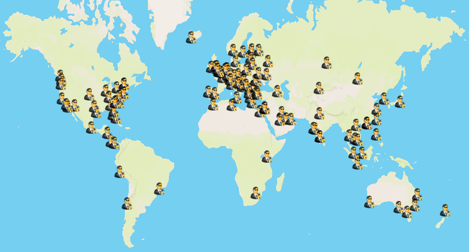 Hide My IP Locations Map