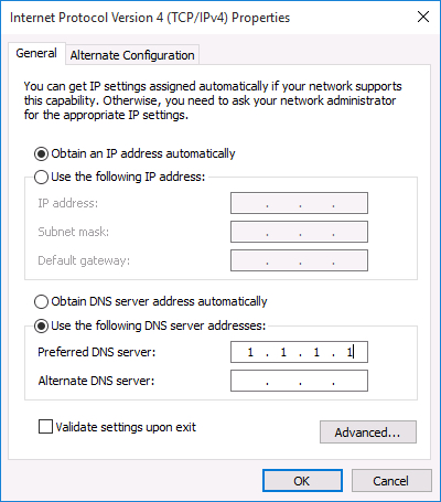 Enter DNS Proxy IP address and click on the OK button.